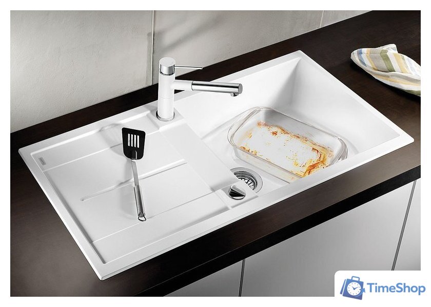 Кухонная мойка Blanco Metra XL 6 S 527123 (мягкий белый) - Изображение №2 — Интернет-магазин Time-Shop