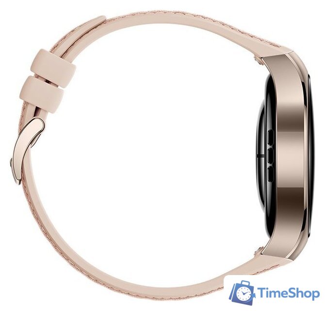 Умные часы Huawei Watch 5 42 мм (песочный, с бежевым силиконовым ремешком, международная версия) - Изображение №6 — Интернет-магазин Time-Shop