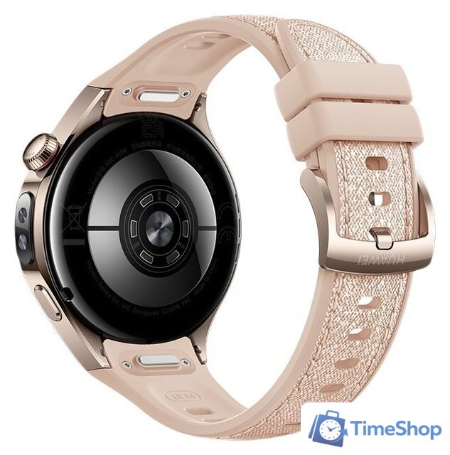 Умные часы Huawei Watch 5 42 мм (песочный, с бежевым силиконовым ремешком, международная версия) - Изображение №2 — Интернет-магазин Time-Shop