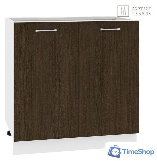 Шкаф напольный Кортекс-мебель Корнелия Лира НШ80р (венге/королевский опал) - Изображение №1 — Интернет-магазин Time-Shop