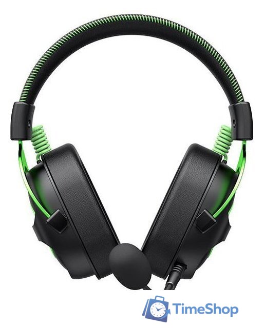 Наушники Havit Gamenote H2002e (черный/зеленый) - Изображение №6 — Интернет-магазин Time-Shop