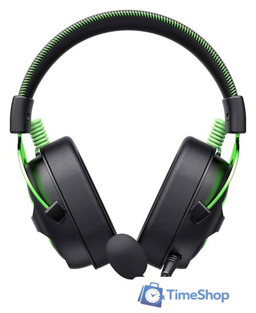 Наушники Havit Gamenote H2002e (черный/зеленый) - Изображение №3 — Интернет-магазин Time-Shop