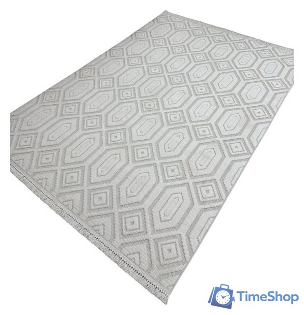 Ковер для жилой комнаты Radjab Carpet Поло Прямоугольник EN 262 12549RK (2x4, Cream) - Изображение №1 — Интернет-магазин Time-Shop