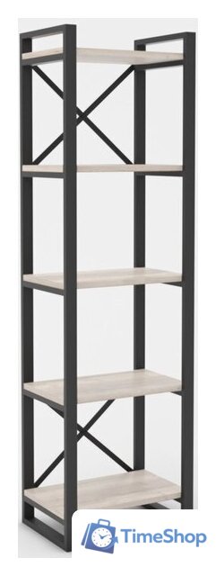 Стеллаж Hype Mebel Стандарт 80x170 (черный/древесина белая) - Изображение №1 — Интернет-магазин Time-Shop