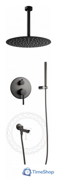 Душевая система  Filarete Roun FL1022 (графит) - Изображение №1 — Интернет-магазин Time-Shop