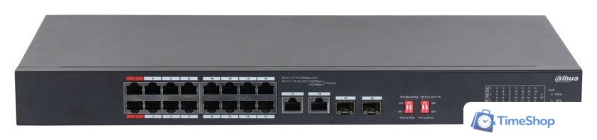 Неуправляемый коммутатор Dahua S3218-16ET-240 - Изображение №2 — Интернет-магазин Time-Shop
