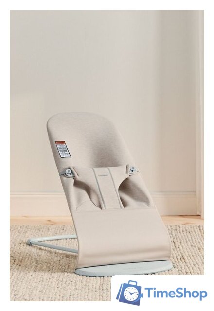 Шезлонг BabyBjorn Bliss 3D Jersey 0061.87 (light beige) - Изображение №2 — Интернет-магазин Time-Shop