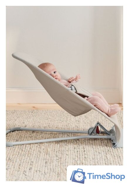 Шезлонг BabyBjorn Bliss 3D Jersey 0061.87 (light beige) - Изображение №7 — Интернет-магазин Time-Shop