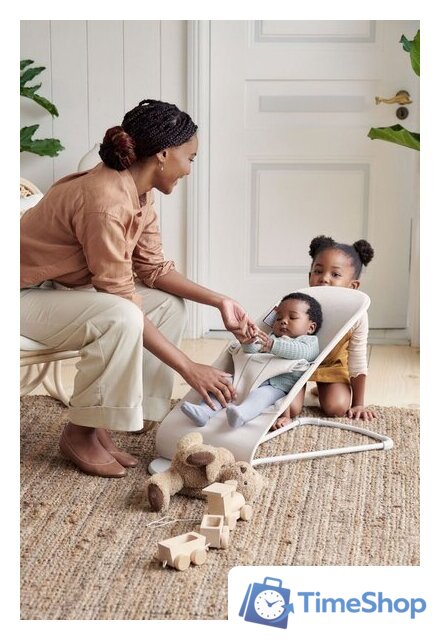 Шезлонг BabyBjorn Bliss 3D Jersey 0061.87 (light beige) - Изображение №10 — Интернет-магазин Time-Shop