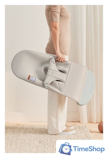 Шезлонг BabyBjorn Bliss 3D Jersey 0061.87 (light beige) - Изображение №4 — Интернет-магазин Time-Shop