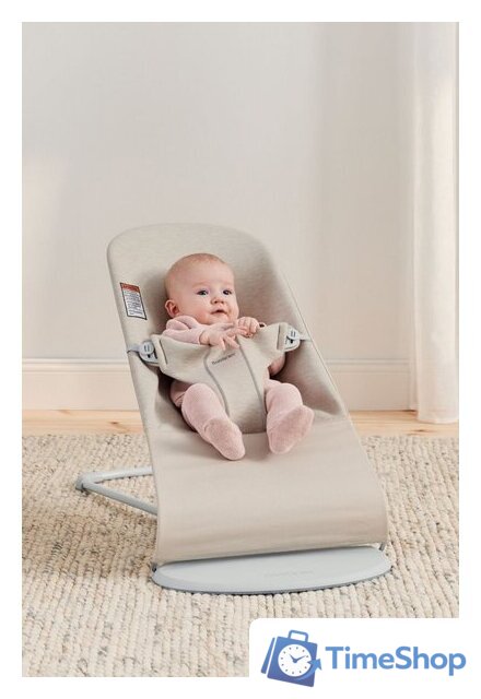 Шезлонг BabyBjorn Bliss 3D Jersey 0061.87 (light beige) - Изображение №6 — Интернет-магазин Time-Shop