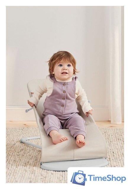 Шезлонг BabyBjorn Bliss 3D Jersey 0061.87 (light beige) - Изображение №9 — Интернет-магазин Time-Shop