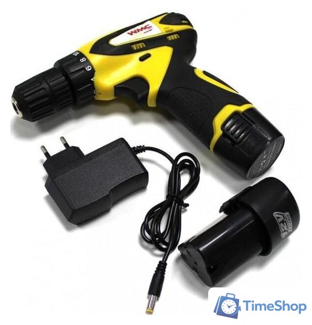 Дрель-шуруповерт WMC Tools 2068 (с 2-мя АКБ, кейс, набор оснастки) - Изображение №3 — Интернет-магазин Time-Shop