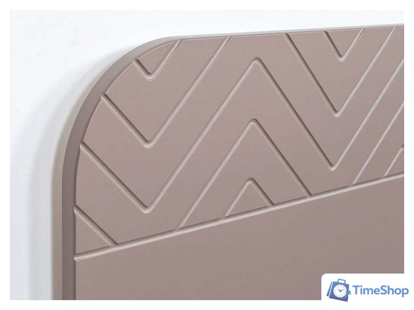 Кровать Mobi Амьен 11.44 160x200 (белый PE шагрень/веллюто капучино AG 707 ПВХ) - Изображение №4 — Интернет-магазин Time-Shop