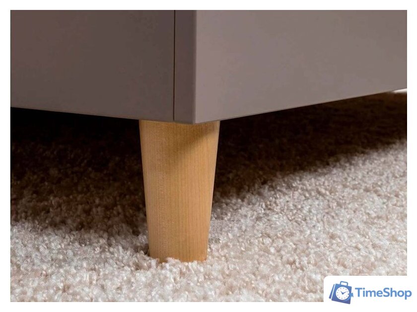 Кровать Mobi Амьен 11.44 160x200 (белый PE шагрень/веллюто капучино AG 707 ПВХ) - Изображение №3 — Интернет-магазин Time-Shop