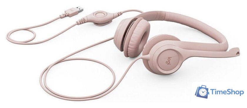 Офисная гарнитура Logitech H390 (розовый) - Изображение №2 — Интернет-магазин Time-Shop