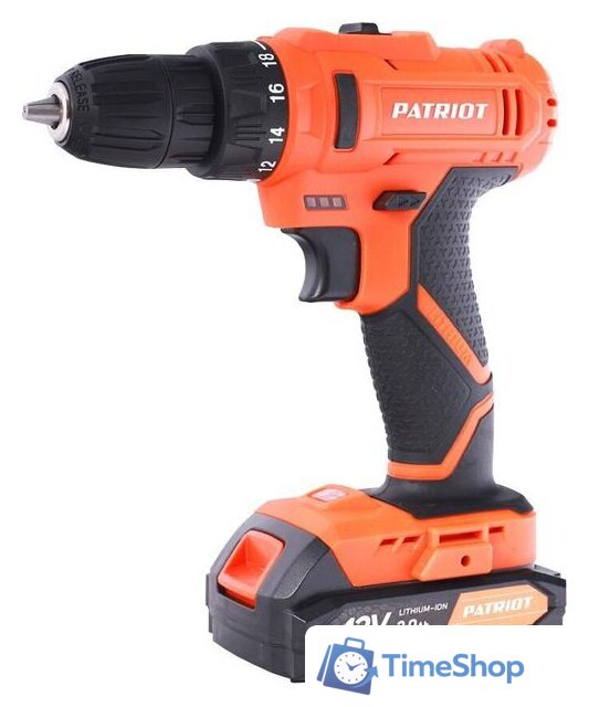 Дрель-шуруповерт Patriot BR 117Li 180301117 (с 2-мя АКБ, кейс) - Изображение №1 — Интернет-магазин Time-Shop