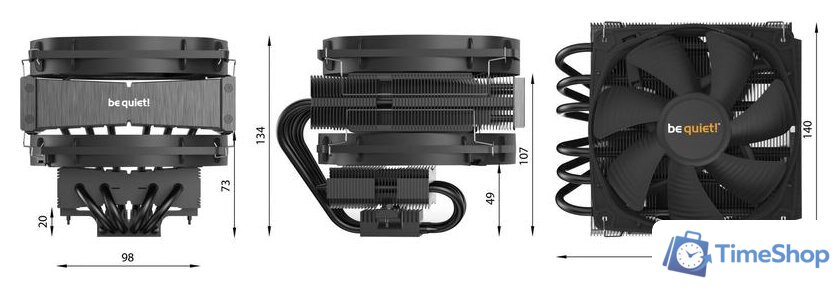 Кулер для процессора be quiet! Dark Rock TF2 BK031 - Изображение №7 — Интернет-магазин Time-Shop
