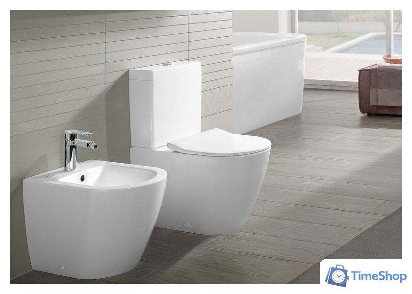 Биде Villeroy & Boch Subway 2.0 Weiss Alpin CeramicPlus 540100R1 - Изображение №9 — Интернет-магазин Time-Shop