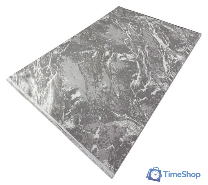 Ковер для жилой комнаты Radjab Carpet Афина Прямоугольник 9012A 12846RK (1.6x2.3, Grey/Grey) - Изображение №1 — Интернет-магазин Time-Shop