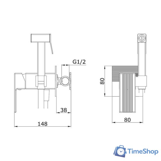 Гигиенический душ Vieir V443553-S - Изображение №2 — Интернет-магазин Time-Shop