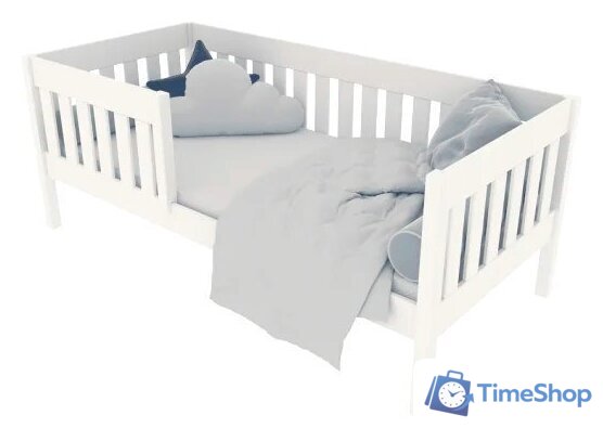 Кровать-тахта ФанДОК 80x160 Ф-141.09М (белая эмаль) - Изображение №1 — Интернет-магазин Time-Shop