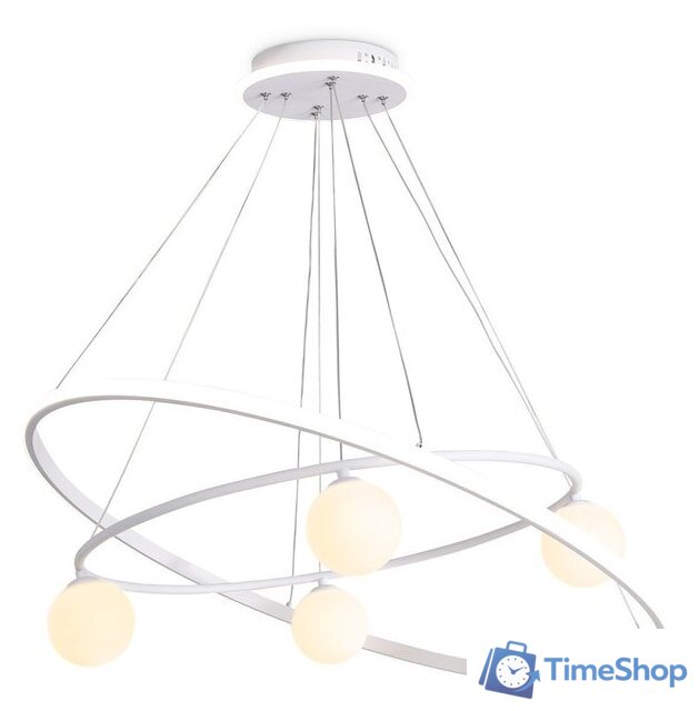 Подвесная люстра Ambrella light Comfort FL66326/1+4 WH (белый) - Изображение №1 — Интернет-магазин Time-Shop