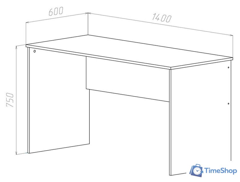 Стол МДК СП4 1400x600x750 (венге) - Изображение №3 — Интернет-магазин Time-Shop
