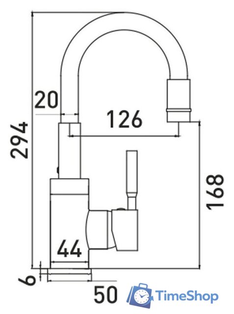 Смеситель Gross Aqua ColorFlex 3241508MB (черный матовый) - Изображение №4 — Интернет-магазин Time-Shop