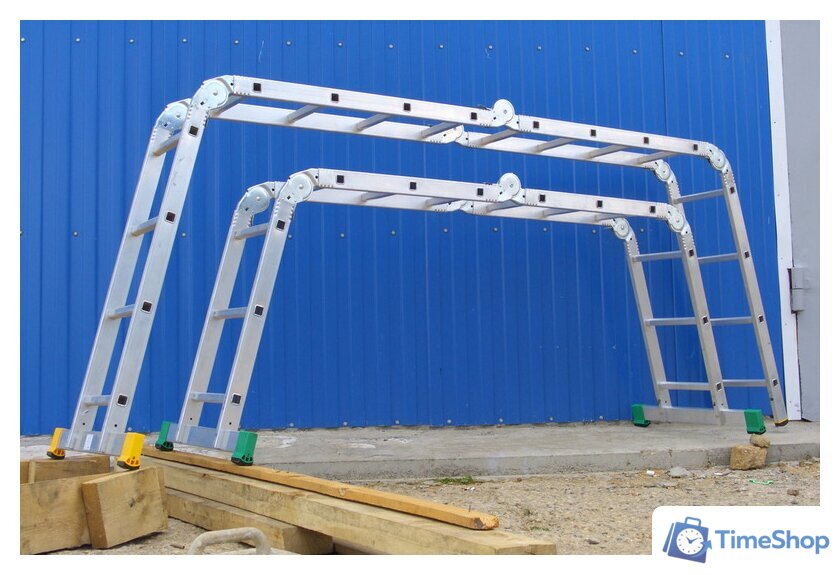 Лестница-трансформер Алюмет 4-х секционная Т 444 4х4 - Изображение №6 — Интернет-магазин Time-Shop