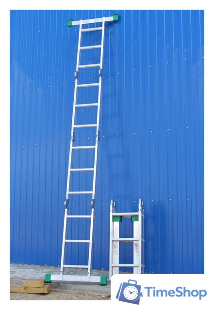 Лестница-трансформер Алюмет 4-х секционная Т 444 4х4 - Изображение №3 — Интернет-магазин Time-Shop