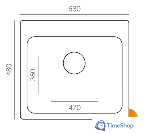 Кухонная мойка Quartz Bond 530 (уголь) - Изображение №3 — Интернет-магазин Time-Shop