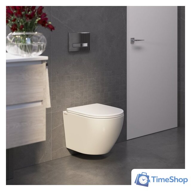 Унитаз подвесной Berges Wasserhaus Okus Rimless 043392 (с сиденьем) - Изображение №4 — Интернет-магазин Time-Shop