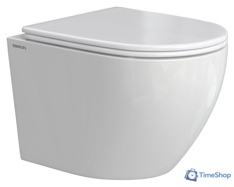 Унитаз подвесной Berges Wasserhaus Okus Rimless 043392 (с сиденьем) - Изображение №5 — Интернет-магазин Time-Shop