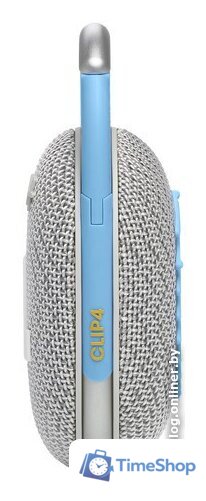 Беспроводная колонка JBL Clip 4 Eco (серый/голубой) - Изображение №1 — Интернет-магазин Time-Shop