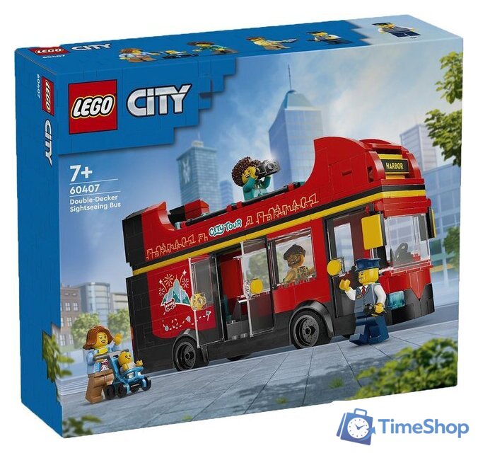 Конструктор LEGO City 60407 Красный двухэтажный экскурсионный автобус - Изображение №1 — Интернет-магазин Time-Shop