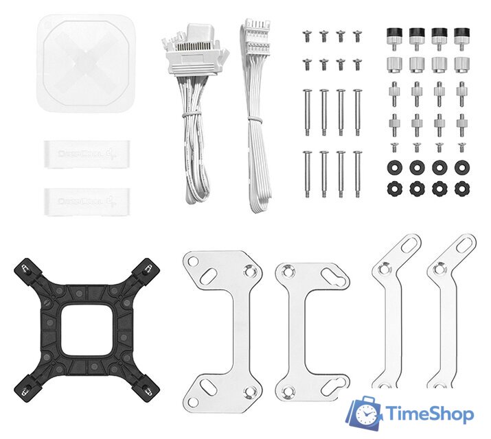 Система жидкостного охлаждения для процессора DeepCool LS520 WH R-LS520-WHAMNT-G-1 - Изображение №2 — Интернет-магазин Time-Shop