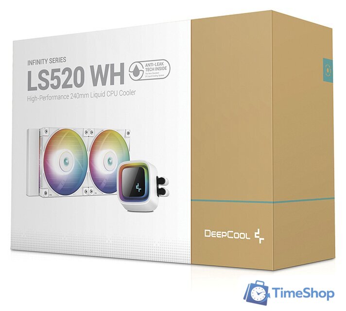 Система жидкостного охлаждения для процессора DeepCool LS520 WH R-LS520-WHAMNT-G-1 - Изображение №3 — Интернет-магазин Time-Shop