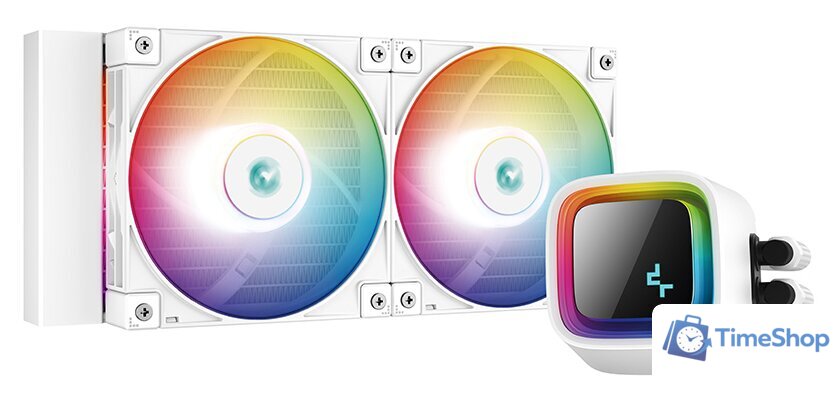 Система жидкостного охлаждения для процессора DeepCool LS520 WH R-LS520-WHAMNT-G-1 - Изображение №1 — Интернет-магазин Time-Shop