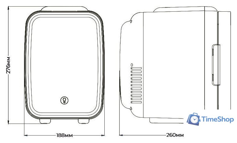 Бьюти-холодильник Meyvel MB-04HC2W - Изображение №18 — Интернет-магазин Time-Shop