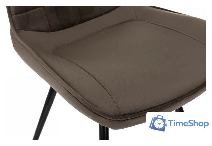 Стул Бюрократ CH-K2 4 шт (коричневый Holland 74/черный) - Изображение №4 — Интернет-магазин Time-Shop