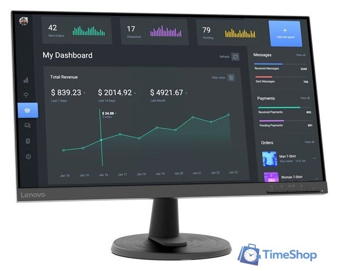 Монитор Lenovo ThinkVision C24-40 63DCKAT6IS - Изображение №2 — Интернет-магазин Time-Shop