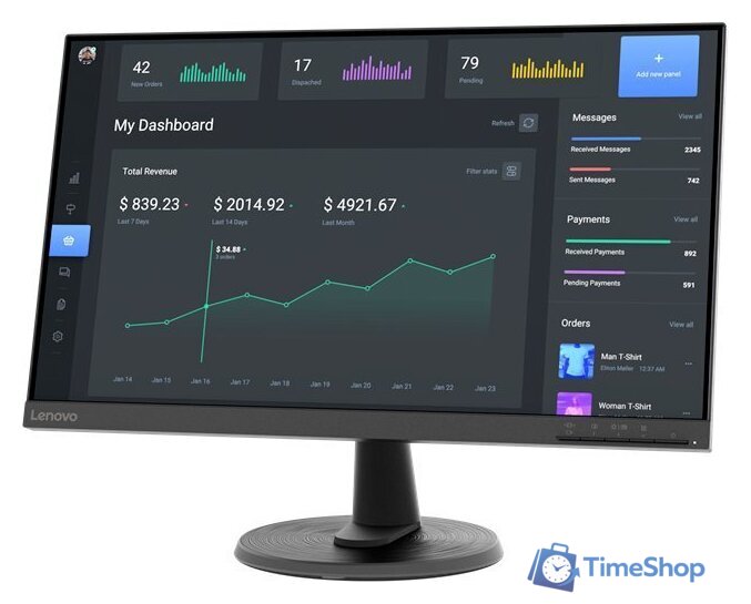 Монитор Lenovo ThinkVision C24-40 63DCKAT6IS - Изображение №3 — Интернет-магазин Time-Shop