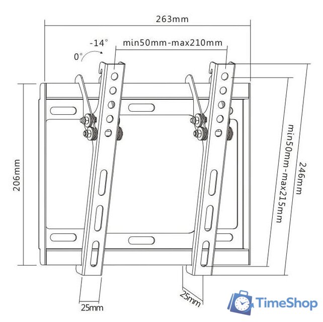 Кронштейн для телевизора Ultramounts UM831TW (белый) - Изображение №3 — Интернет-магазин Time-Shop