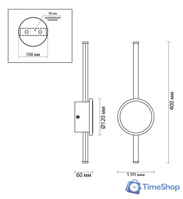 Бра Odeon Light Stilo 4256/12WL - Изображение №3 — Интернет-магазин Time-Shop