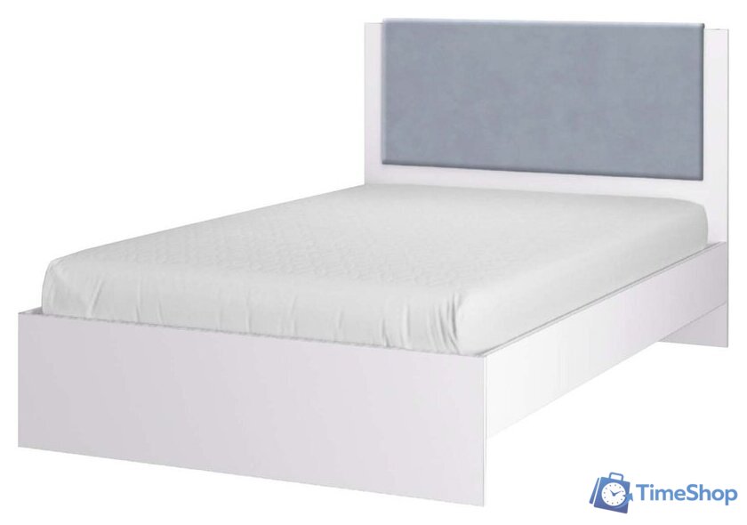 Кровать Аквилон Акцент №900М (белое сияние/веллюкс 49) - Изображение №3 — Интернет-магазин Time-Shop