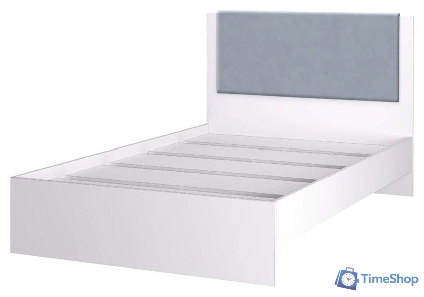 Кровать Аквилон Акцент №900М (белое сияние/веллюкс 49) - Изображение №4 — Интернет-магазин Time-Shop