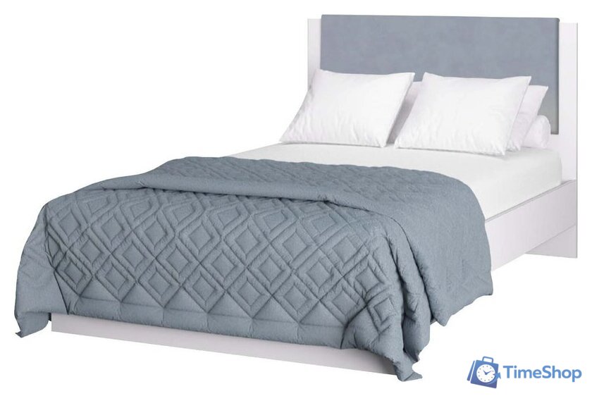 Кровать Аквилон Акцент №900М (белое сияние/веллюкс 49) - Изображение №1 — Интернет-магазин Time-Shop