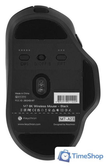 Игровая мышь Keychron M7 Wireless 8K (черный) - Изображение №6 — Интернет-магазин Time-Shop