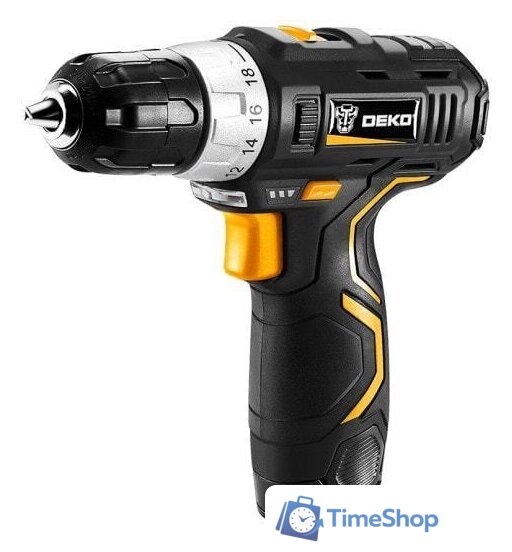 Дрель-шуруповерт Deko GCD12DU3 SET 3 063-4097 (с 2-мя АКБ, кейс, набор оснастки) - Изображение №3 — Интернет-магазин Time-Shop